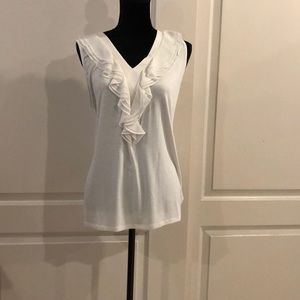 Worthington ruffle front tank.